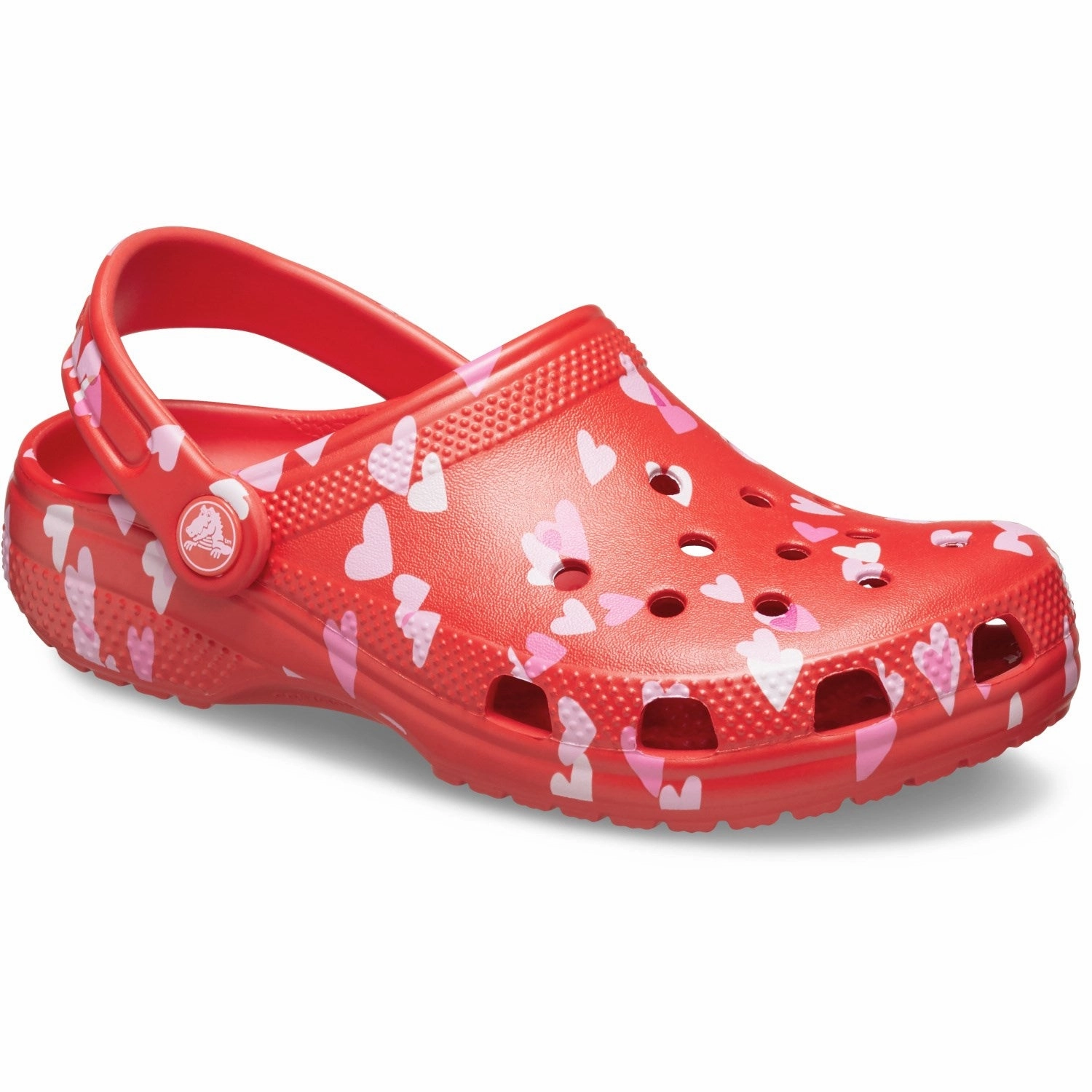 Crocs Cherry Red Classic VDay Clog Water Sandals for Kids discount