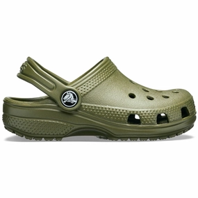 Crocs Classic Clog Army Green Water Sandals for Kids discount