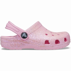 Crocs Classic Glitter Clog Flamingo Water Sandals for Kids discount