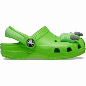 Crocs Classic I AM Dinosaur Clog Green Slime Kids Closed Toe Sandals promo
