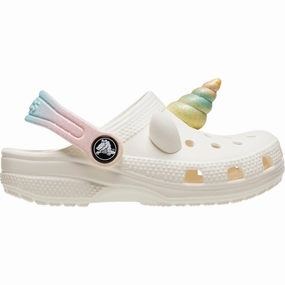 Crocs Classic IAM Rainbow UnicornCgT Chalk Kids Closed Toe Sandals promo