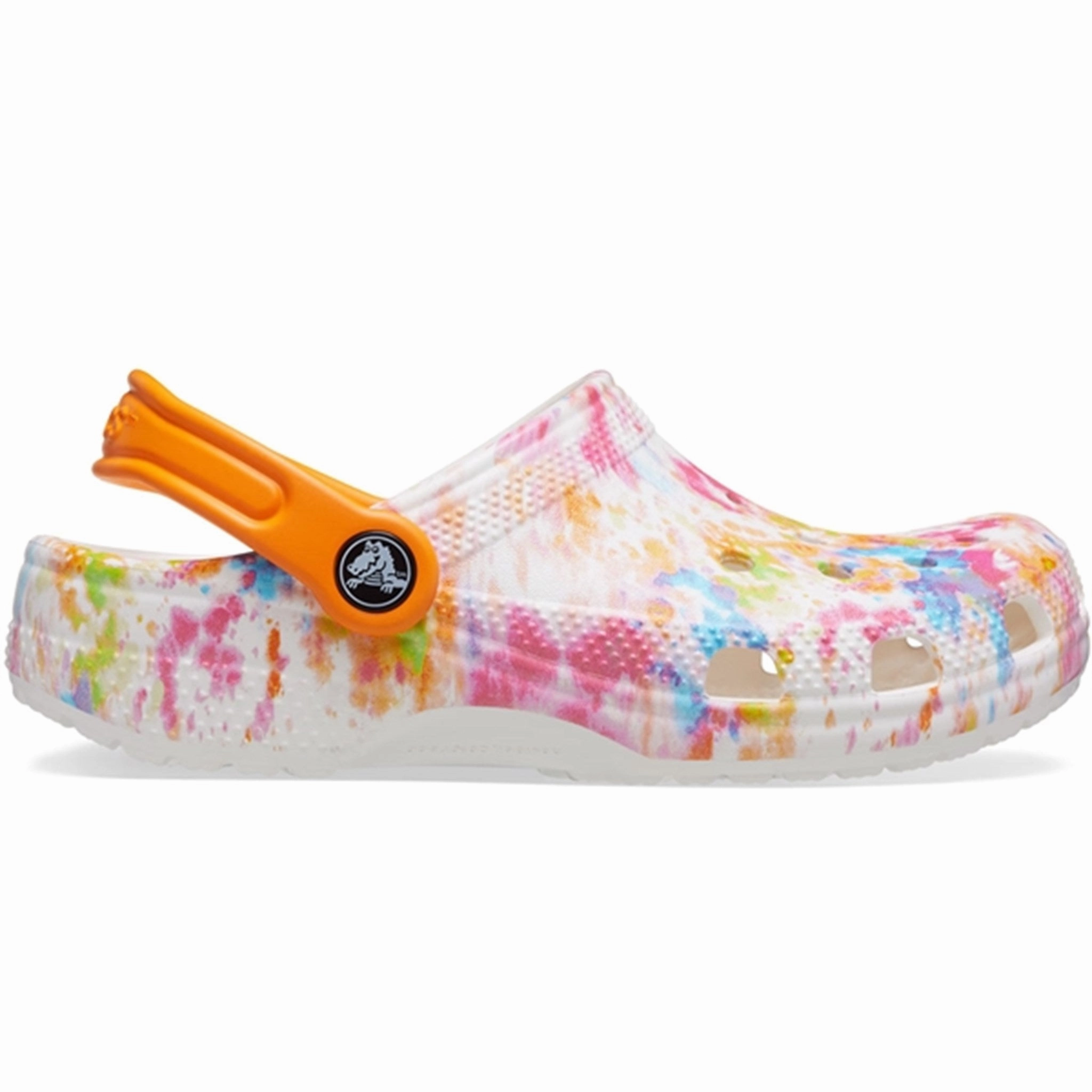 Crocs Classic TieDye Graphic Clog Orange Zing/Multi Closed Sandals for Kids online