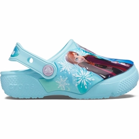 Crocs Disney Frozen II Clog Ice Blue Water Sandals for Kids discount