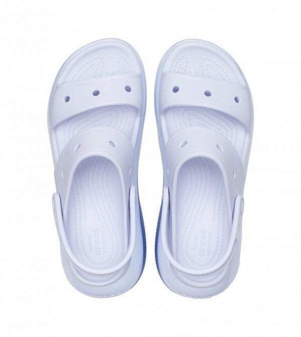 Crocs Mega Crush 207989-5AF Sandals Men's US 9 Blue Heel Strap Platform ZPO2956