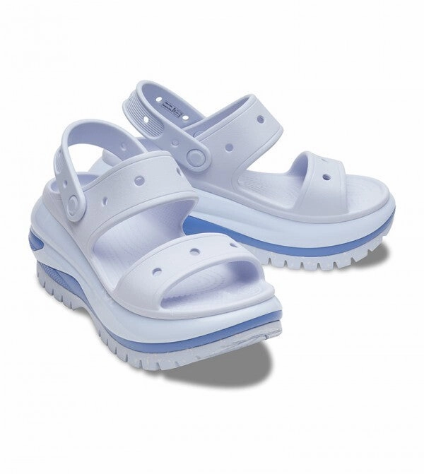 Crocs Mega Crush 207989-5AF Sandals Men's US 9 Blue Heel Strap Platform ZPO2956