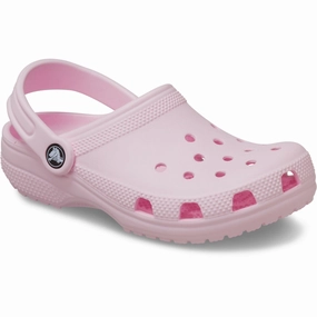 Crocs Pink Milk Classic Clog Kids Closed Toe Sandals promo