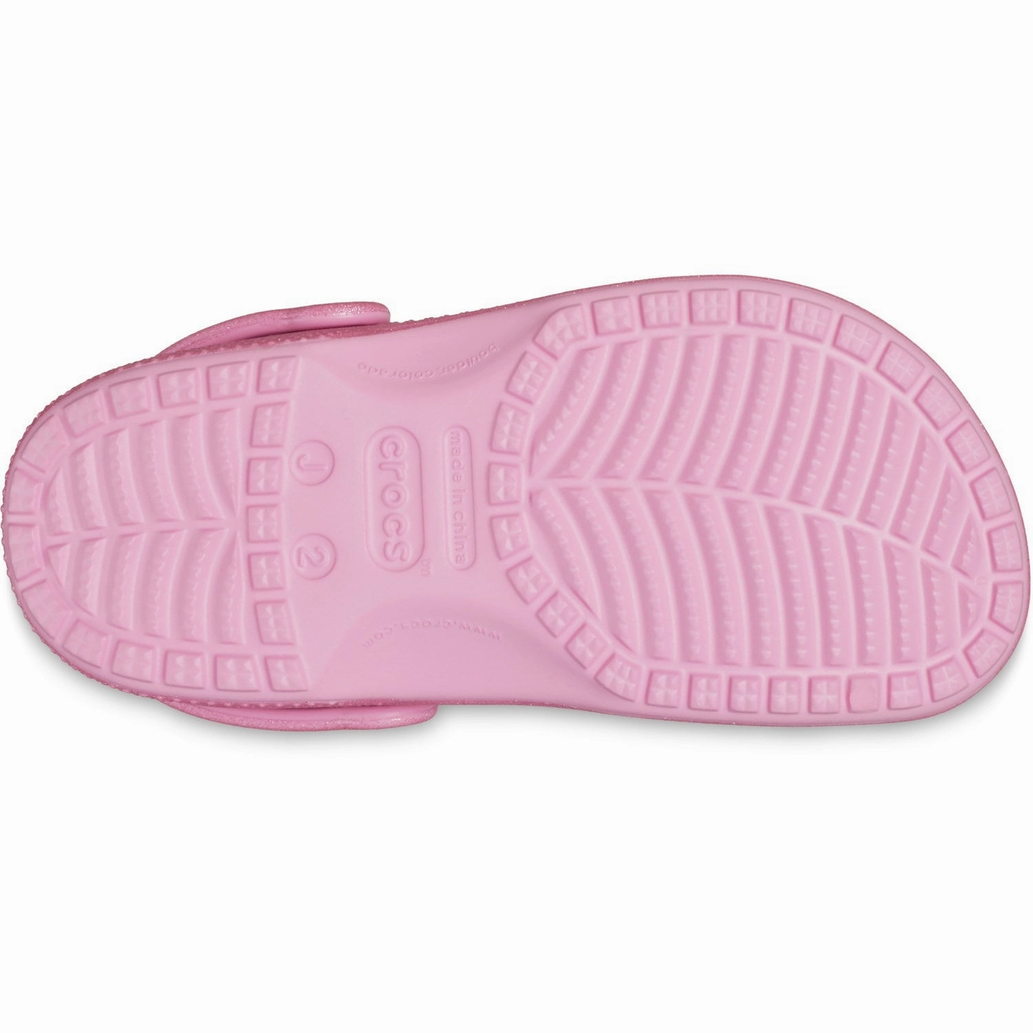 Crocs Pink Tweed Glitter Classic Glitter Clog