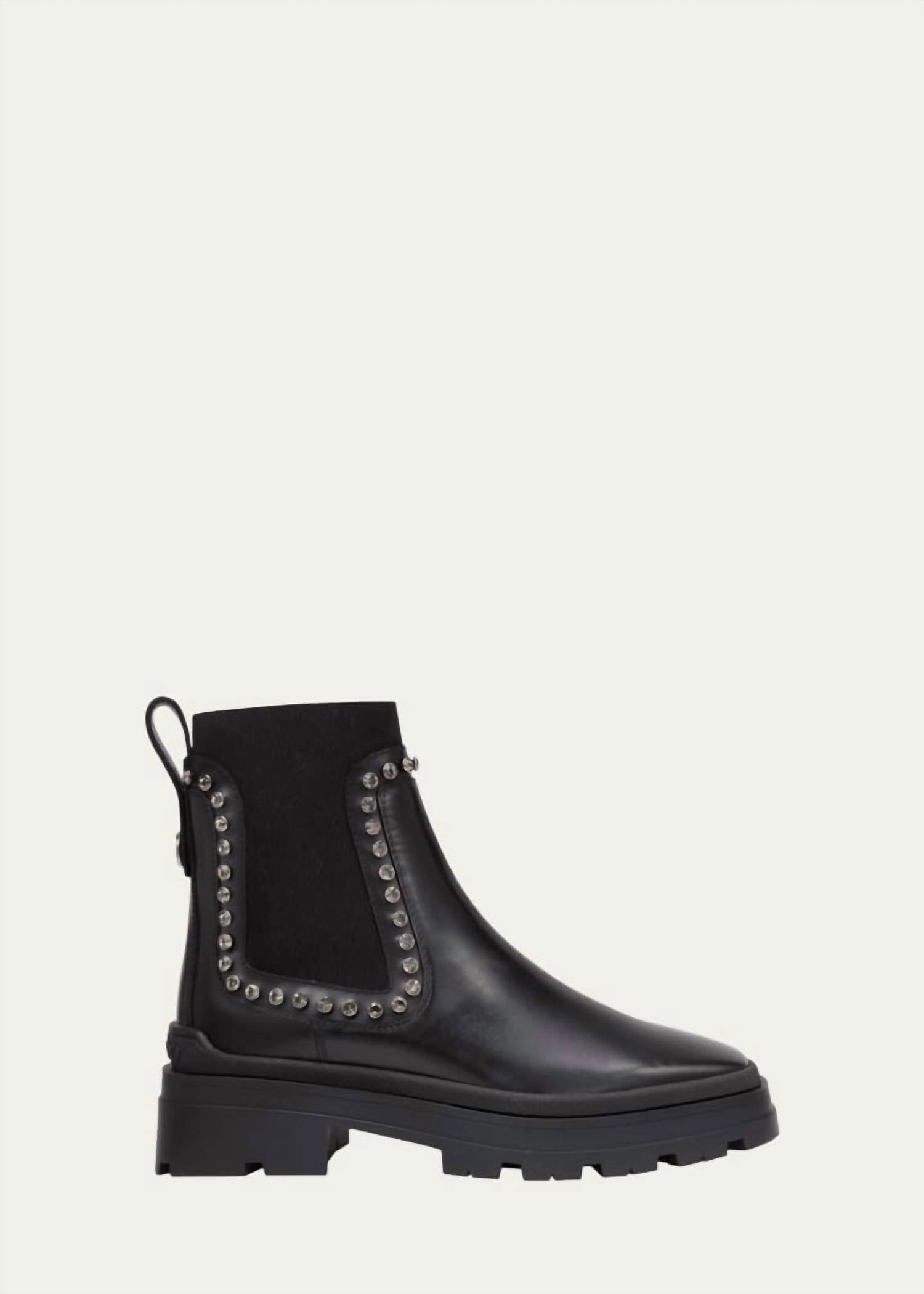 Crystal Embellished Boot In Black Affordable Womens Boots online