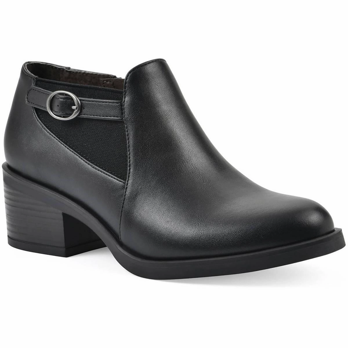 Cuisine Womens Zipper Leather Shooties Cheap Womens Boots for winter