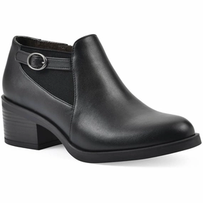 Cuisine Womens Zipper Leather Shooties Cheap Womens Boots for winter