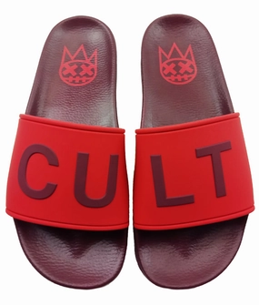 CULT SLIDE IN BEET RED Mens Slippers clearance sale