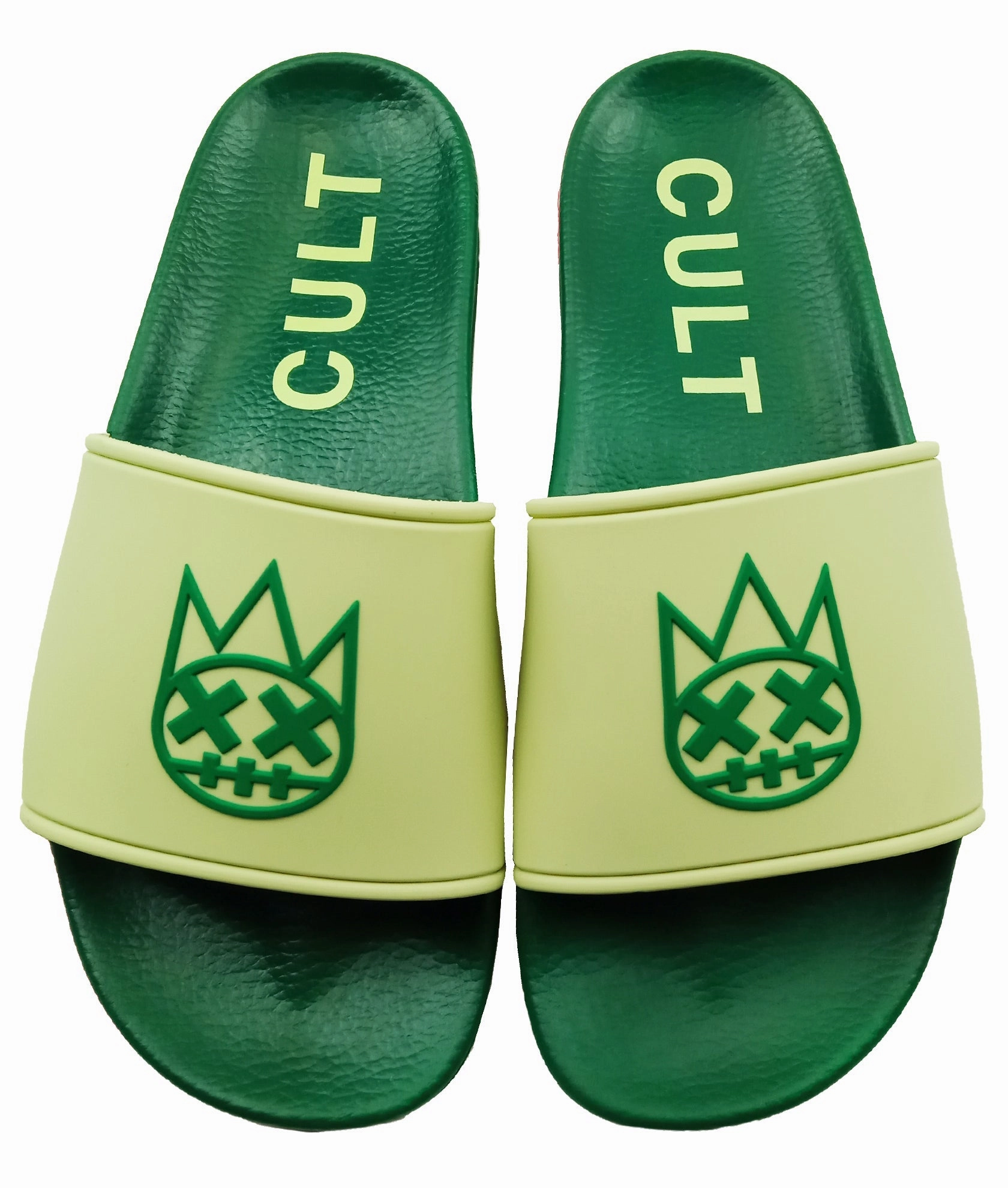 CULT SLIDE IN KELLY GREEN Mens Slippers clearance sale