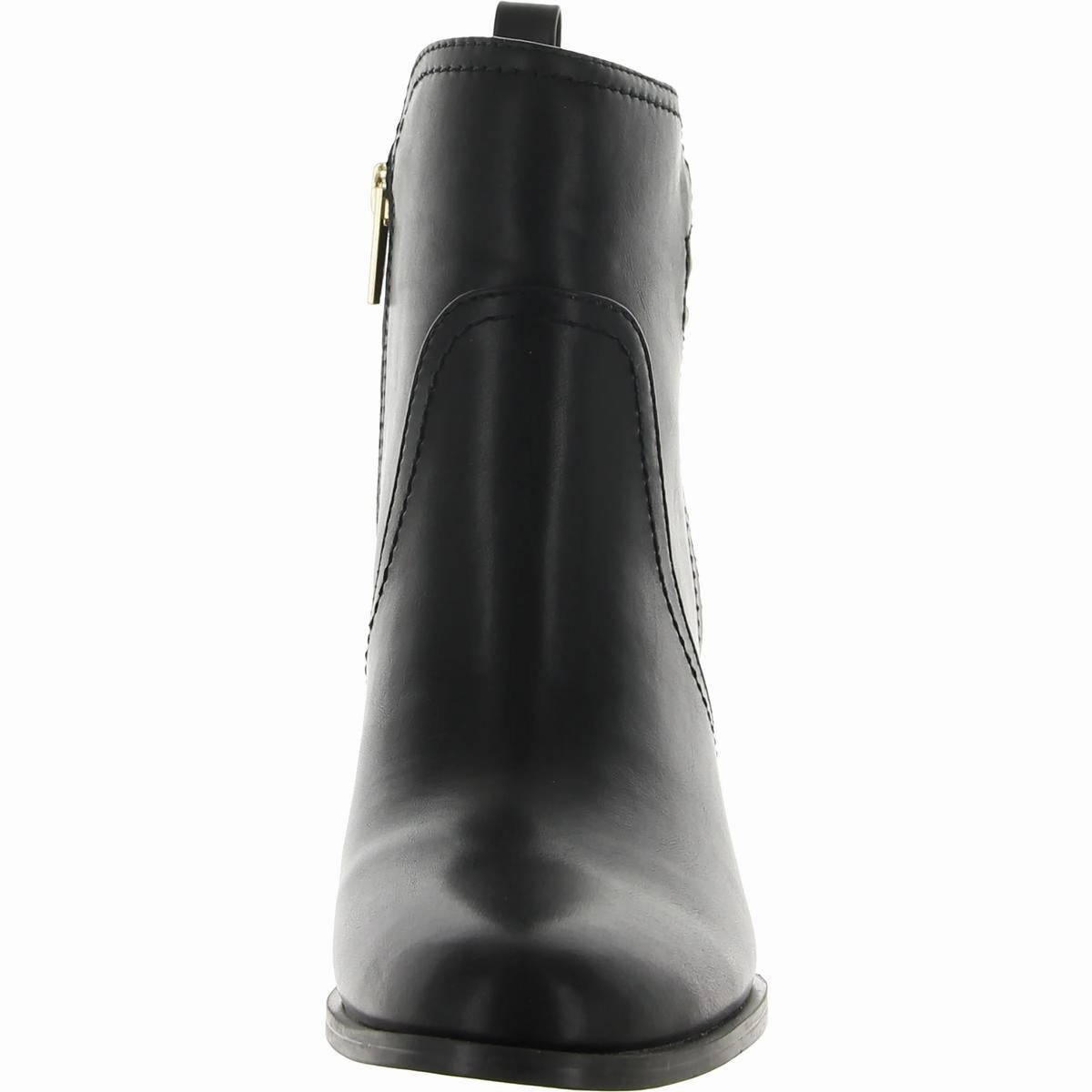 DACIEE Womens Faux Leather Zipper Ankle Boots