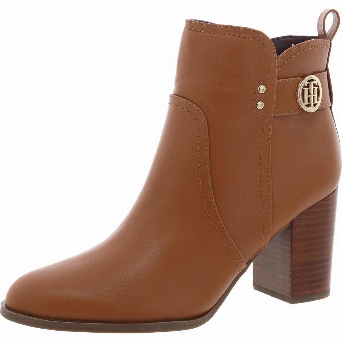 DACIEE Womens Faux Leather Zipper Ankle Boots