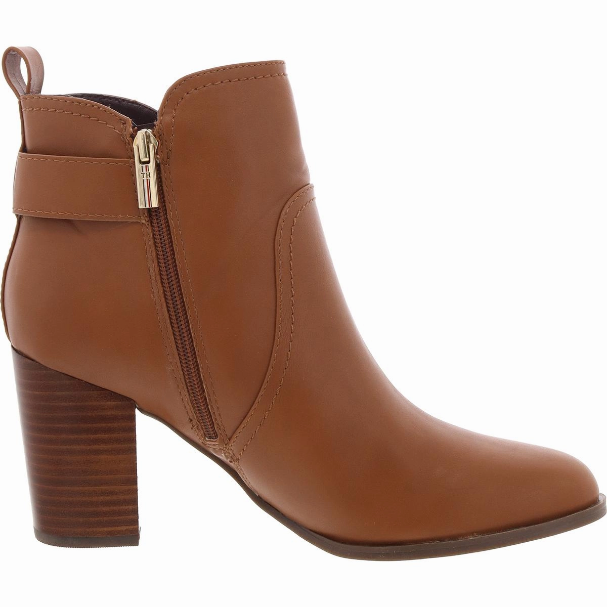 DACIEE Womens Faux Leather Zipper Ankle Boots