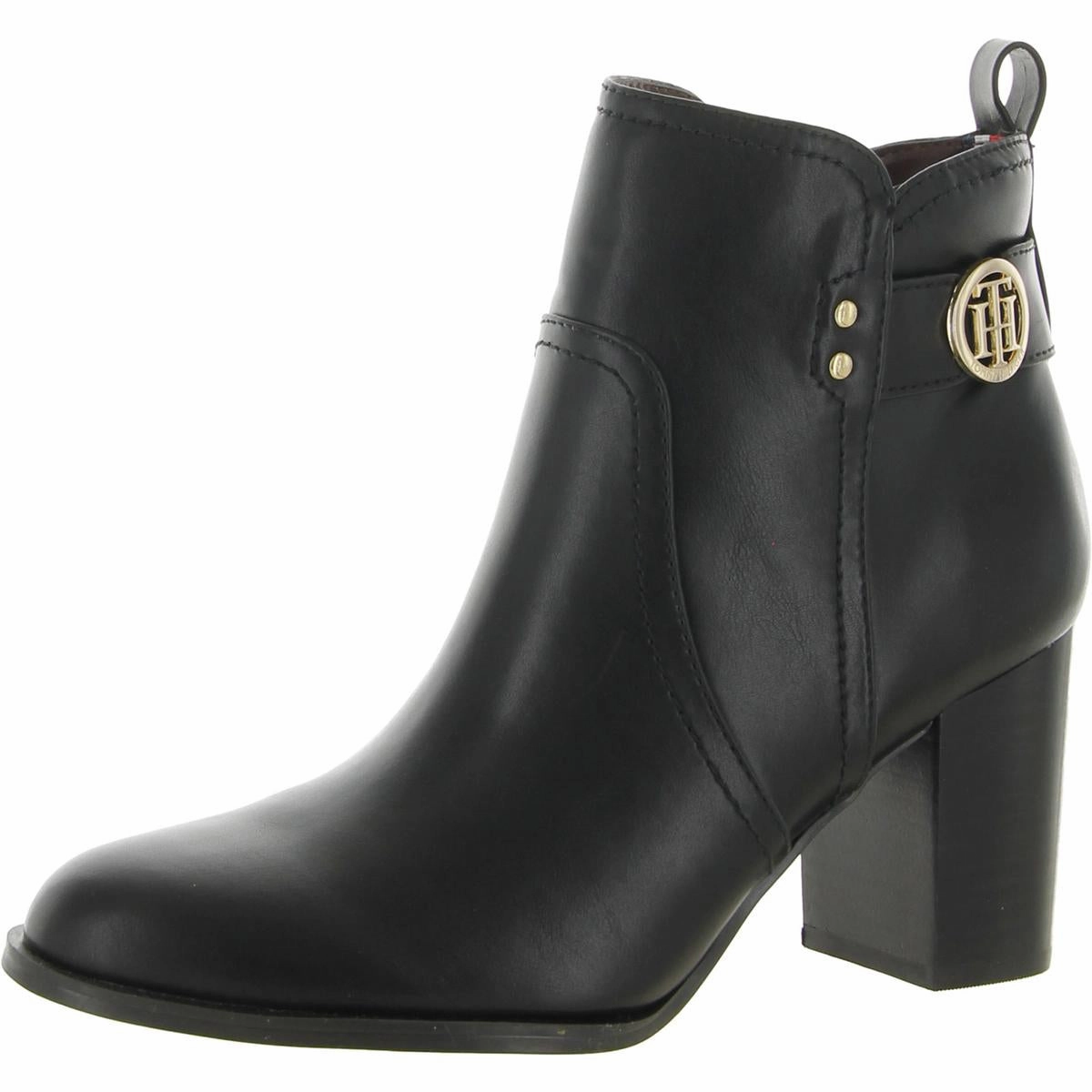 DACIEE Womens Faux Leather Zipper Ankle Boots Womens Winter Boots promo deal