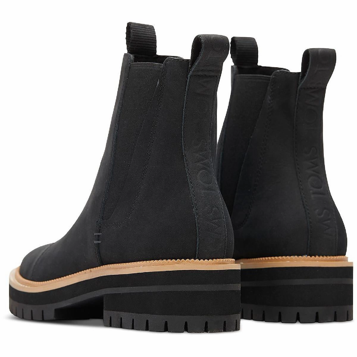 Dakota Womens Leather Pull On Chelsea Boots