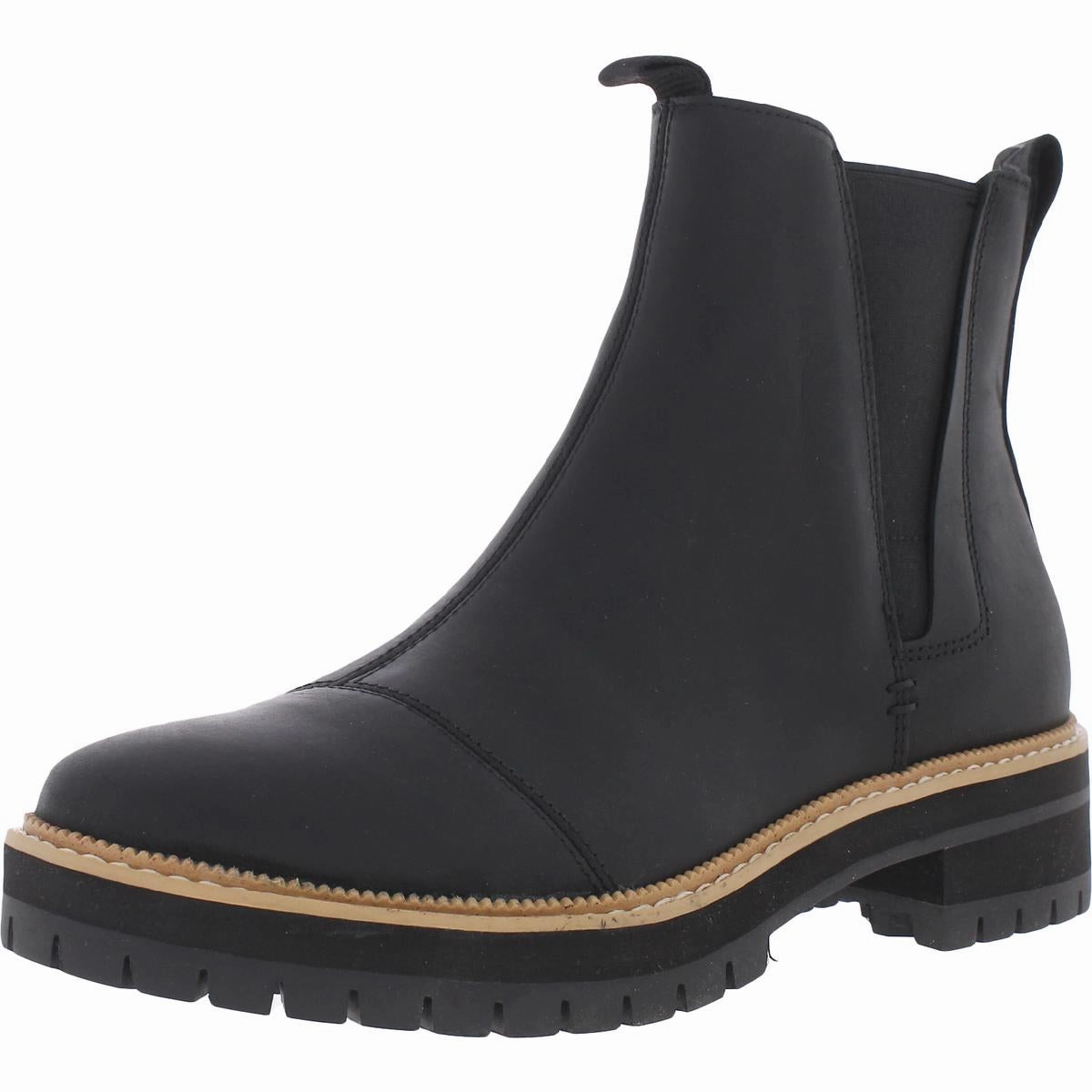 Dakota Womens Leather Pull On Chelsea Boots