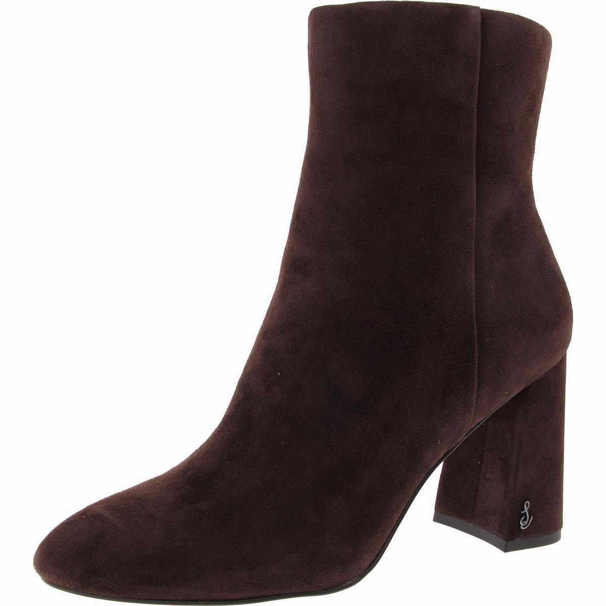 Daria Womens Leather Solid Mid-Calf Boots