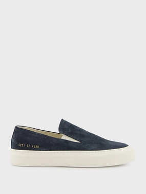 Dark Blue Suede Slip-On Sneakers Promo deal Mens Sneakers