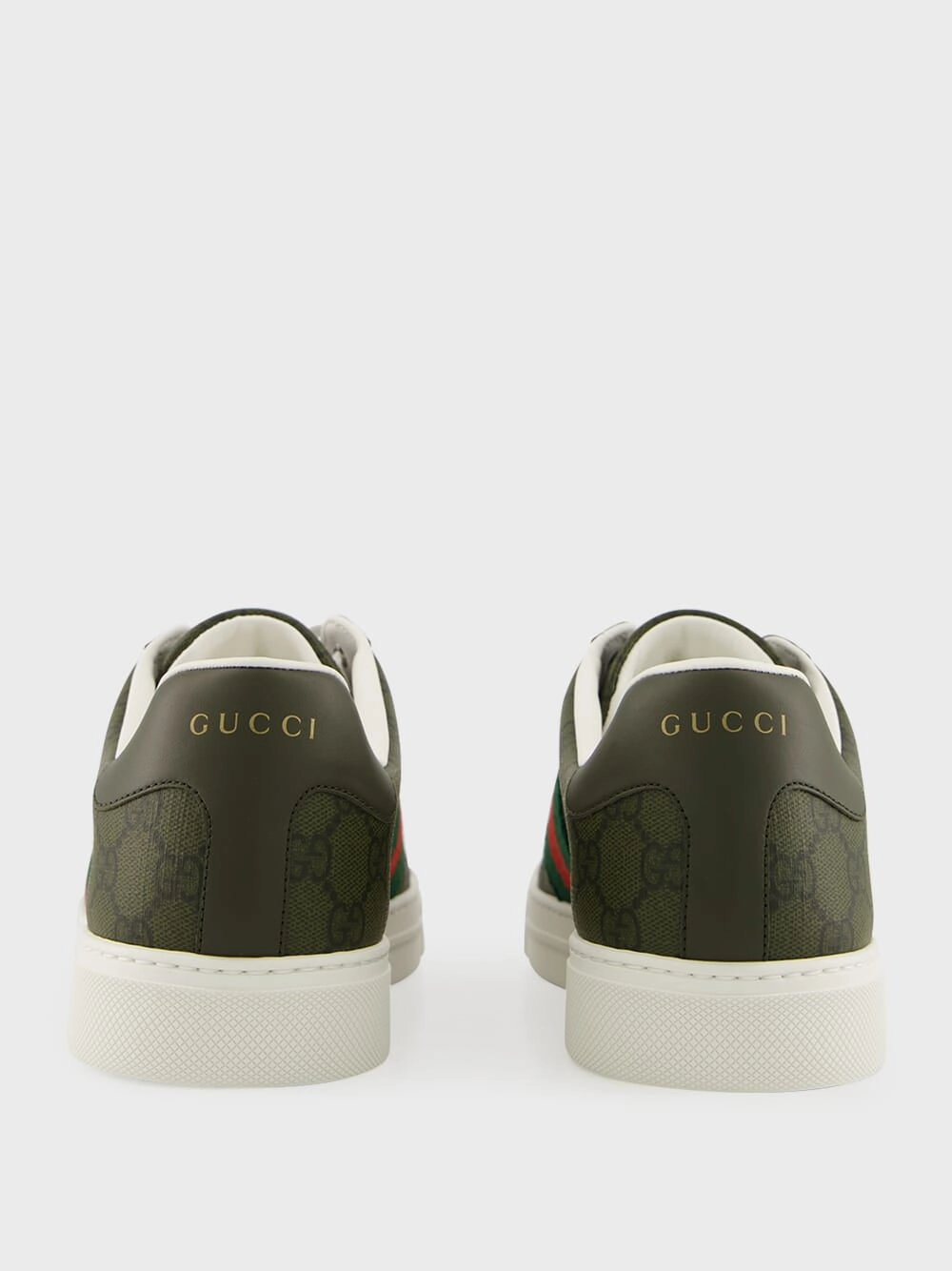 Dark Green GG Supreme Ace Sneakers
