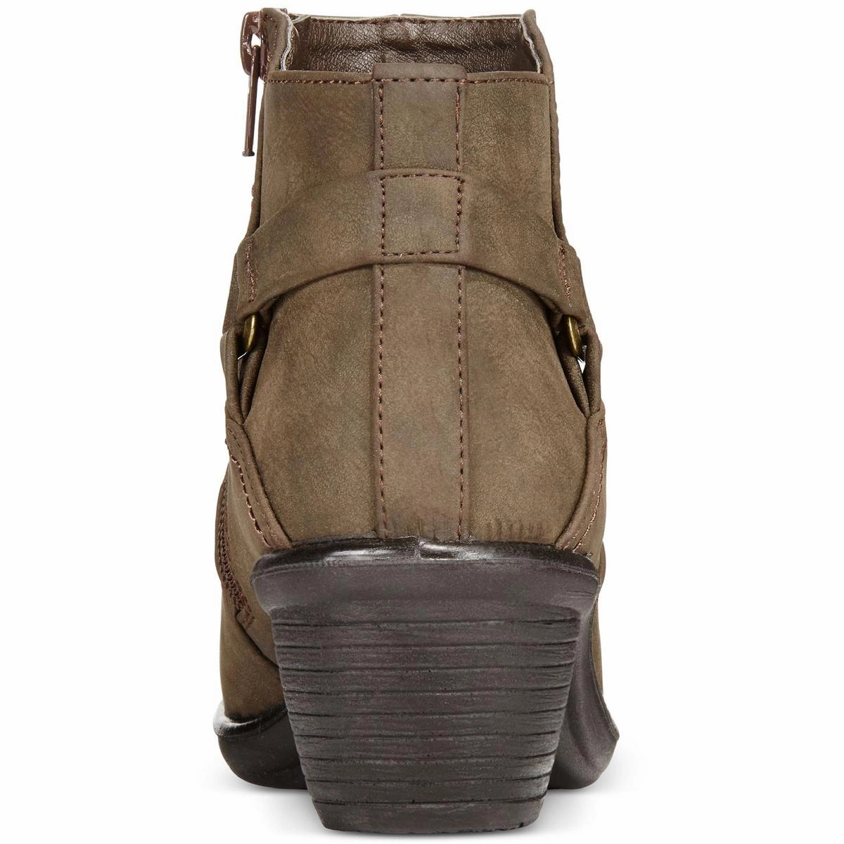 Dawnta Womens Faux Leather Ankle Booties