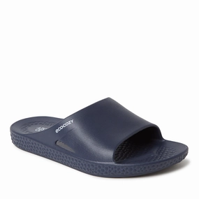 Dearfoams EcoCozy Men's Sustainable Comfort Slide Sandal Discount Mens Beach Sandals