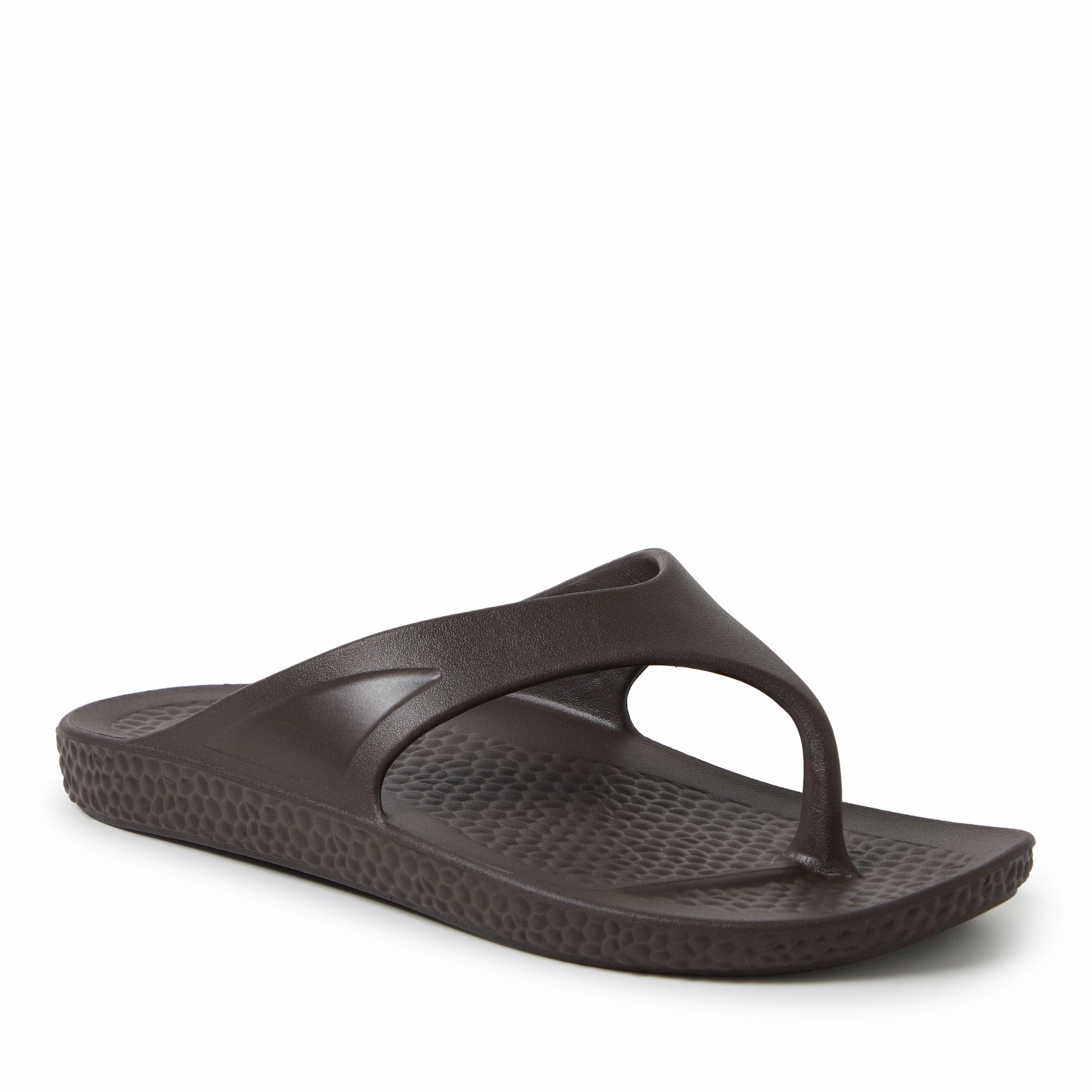 Dearfoams EcoCozy Men's Sustainable Comfort Thong Discount Mens Beach Sandals