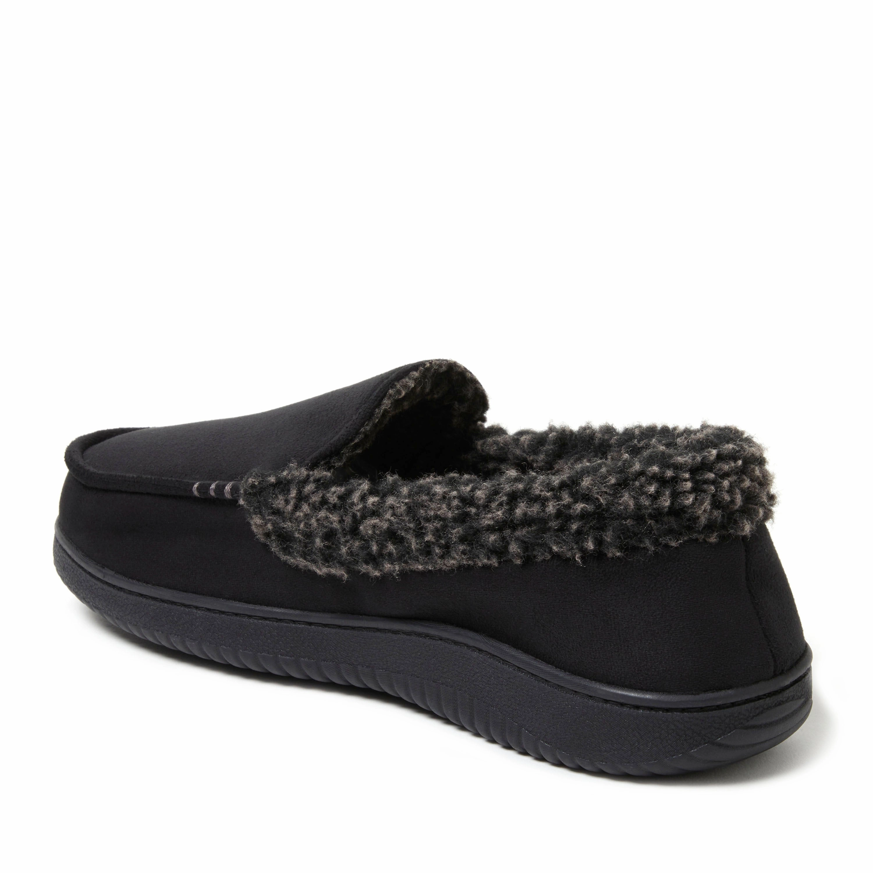 Dearfoams Men's Alexander Microsuede Moccasin Slipper