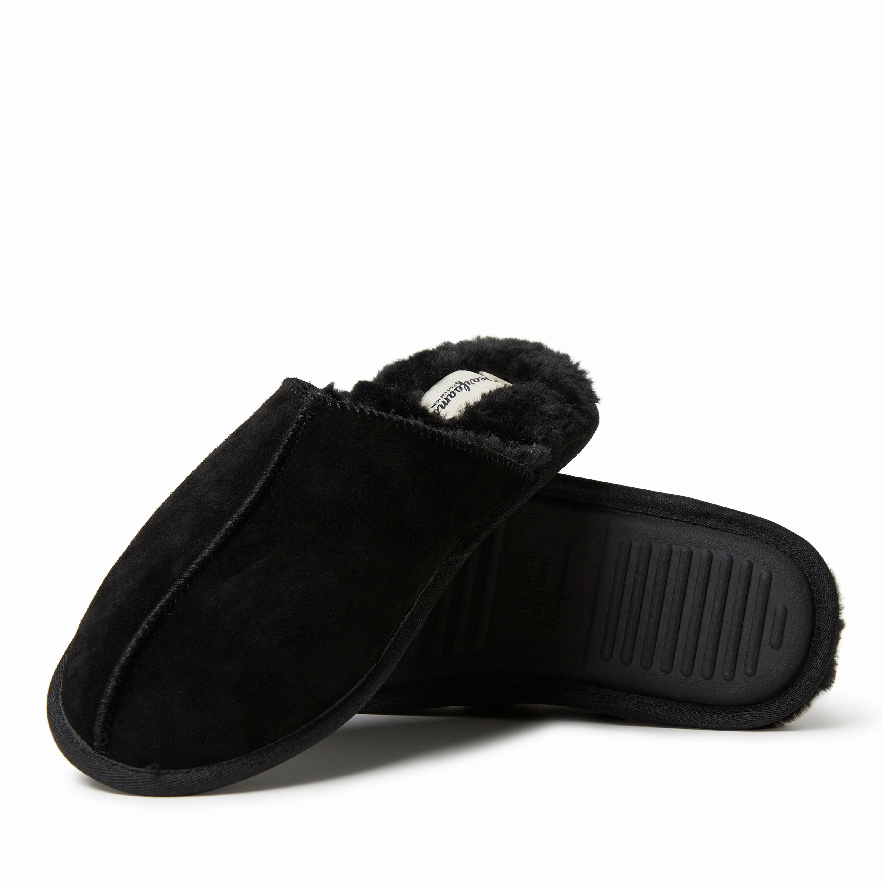 Dearfoams Men's Bradford Genuine Suede Closed Toe Scuff