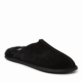 Dearfoams Men's Bradford Genuine Suede Closed Toe Scuff Mens Slippers clearance sale