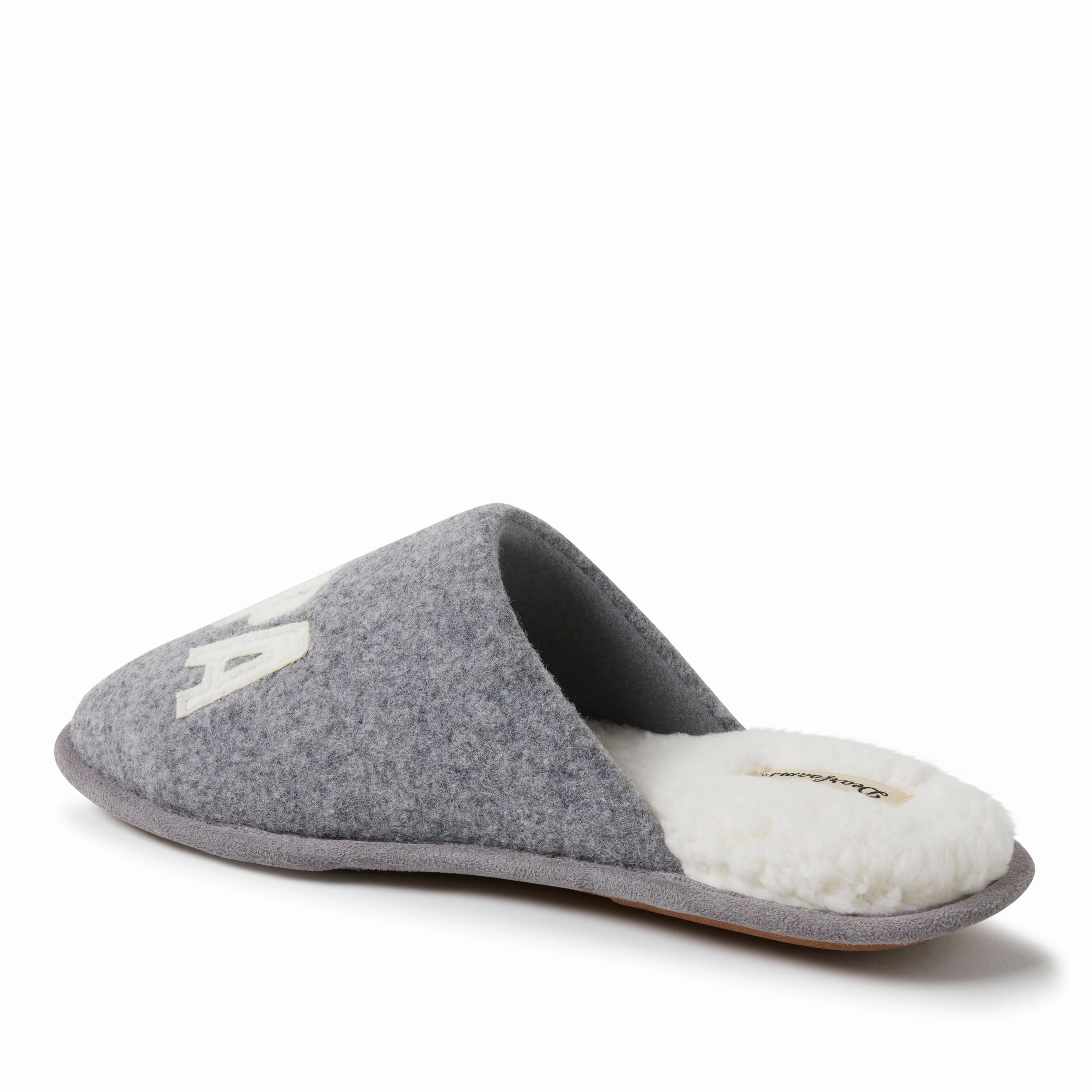 Dearfoams Men's Carson Papa Bear Family Scuff Slipper