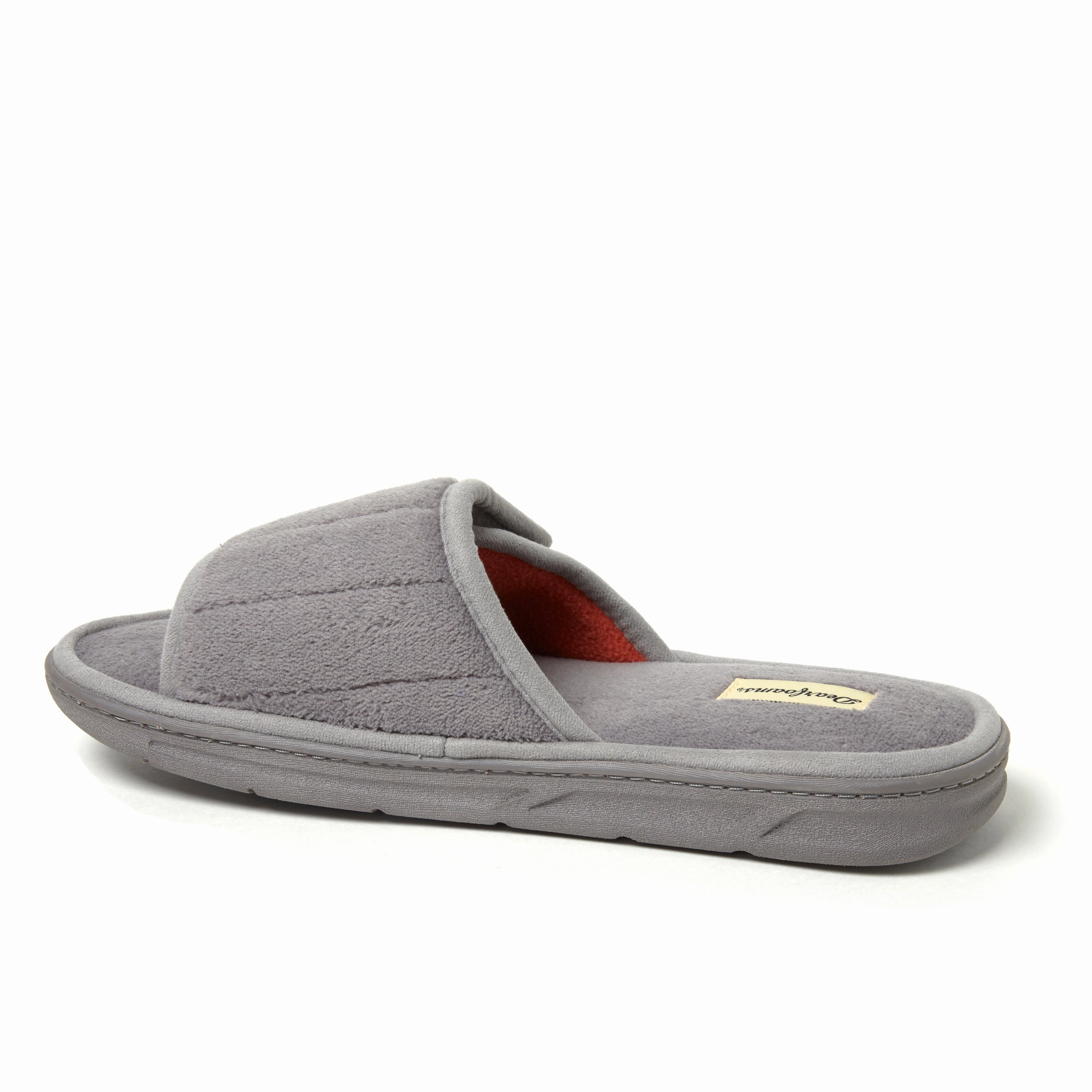 Dearfoams Men's Collin Terry Adjustable Shower Slide House Slipper
