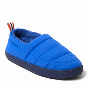 Dearfoams Men's Cullen Ripstop Closed Back Slip On Mens Slippers clearance sale