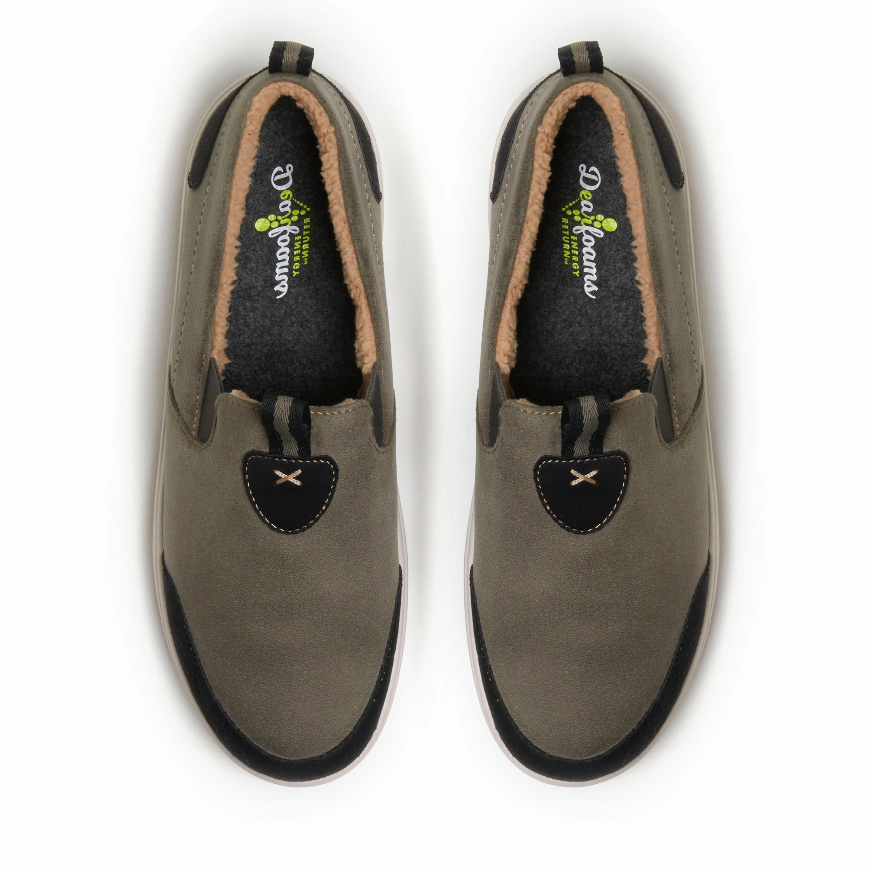 Dearfoams Men's Cypress Water-Resistant Energy Return Twin Gore Closed Back