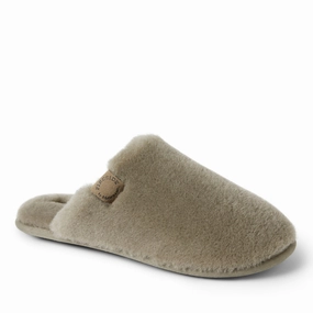 Dearfoams Men's Fireside Broome Genuine Shearling Scuff Mens Slippers clearance sale