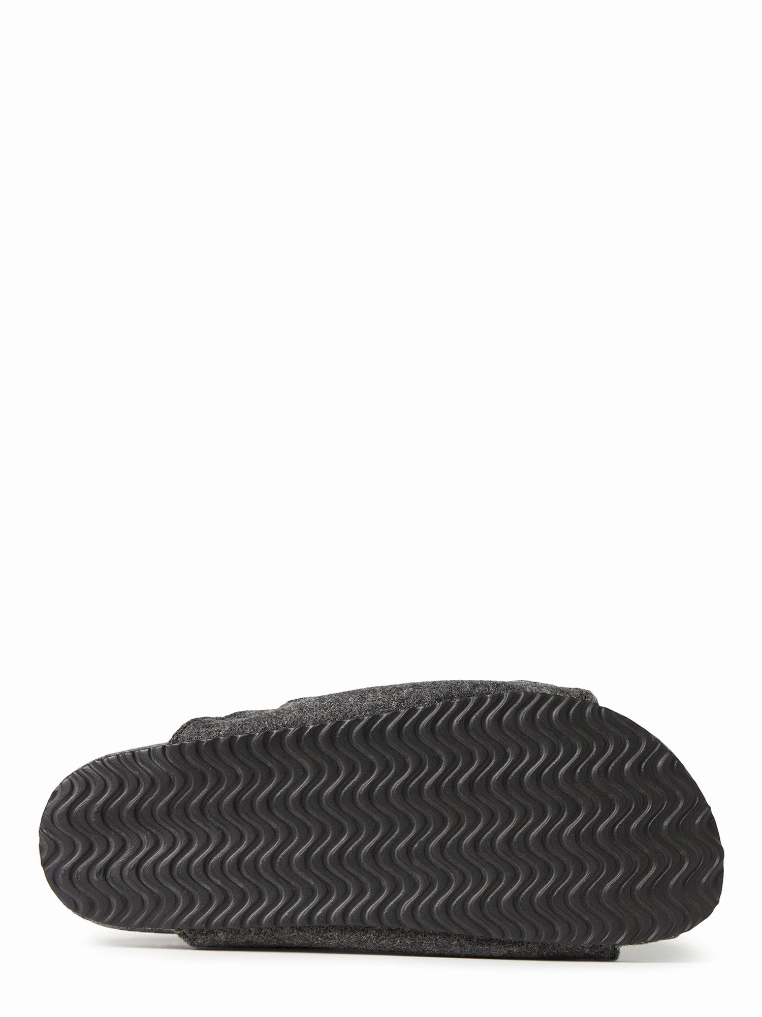 Dearfoams Men's Maddox Wool Blend Double Strap Slide