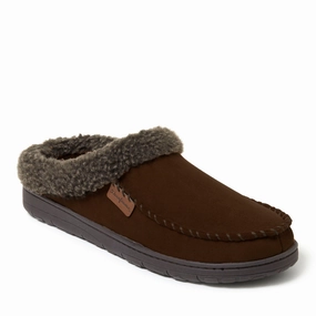 Dearfoams Men's Microsuede Clog Slipper Mens Slippers clearance sale