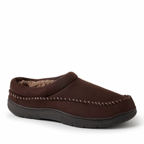 Dearfoams Men's Thompson Microsuede Clog Mens Slippers clearance sale