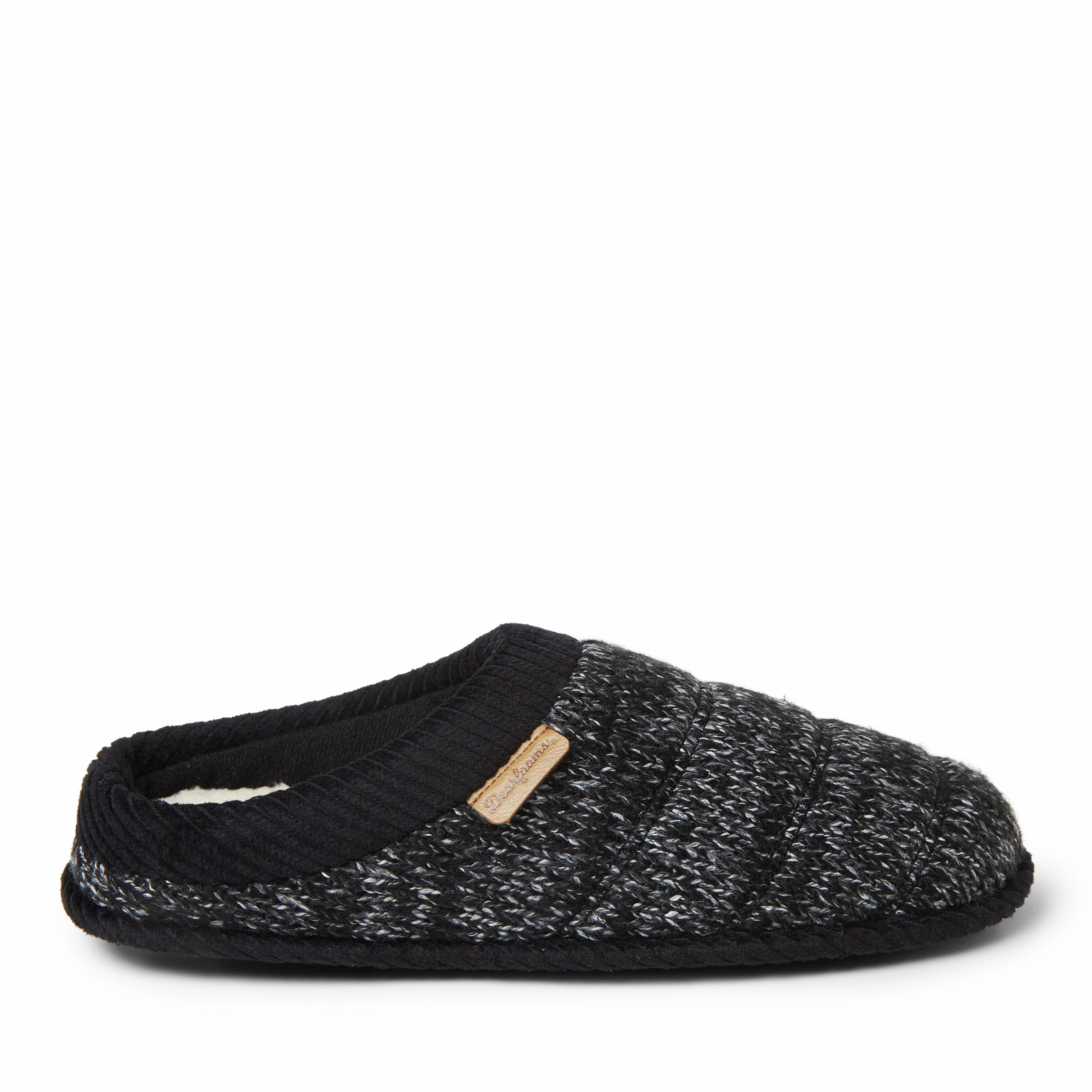Dearfoams Mens Asher Marled Knit Clog