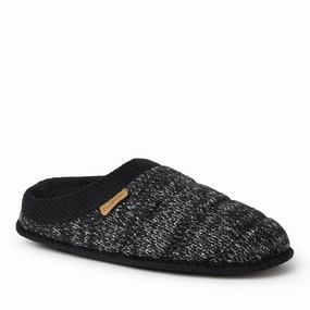 Dearfoams Mens Asher Marled Knit Clog Mens Slippers clearance sale