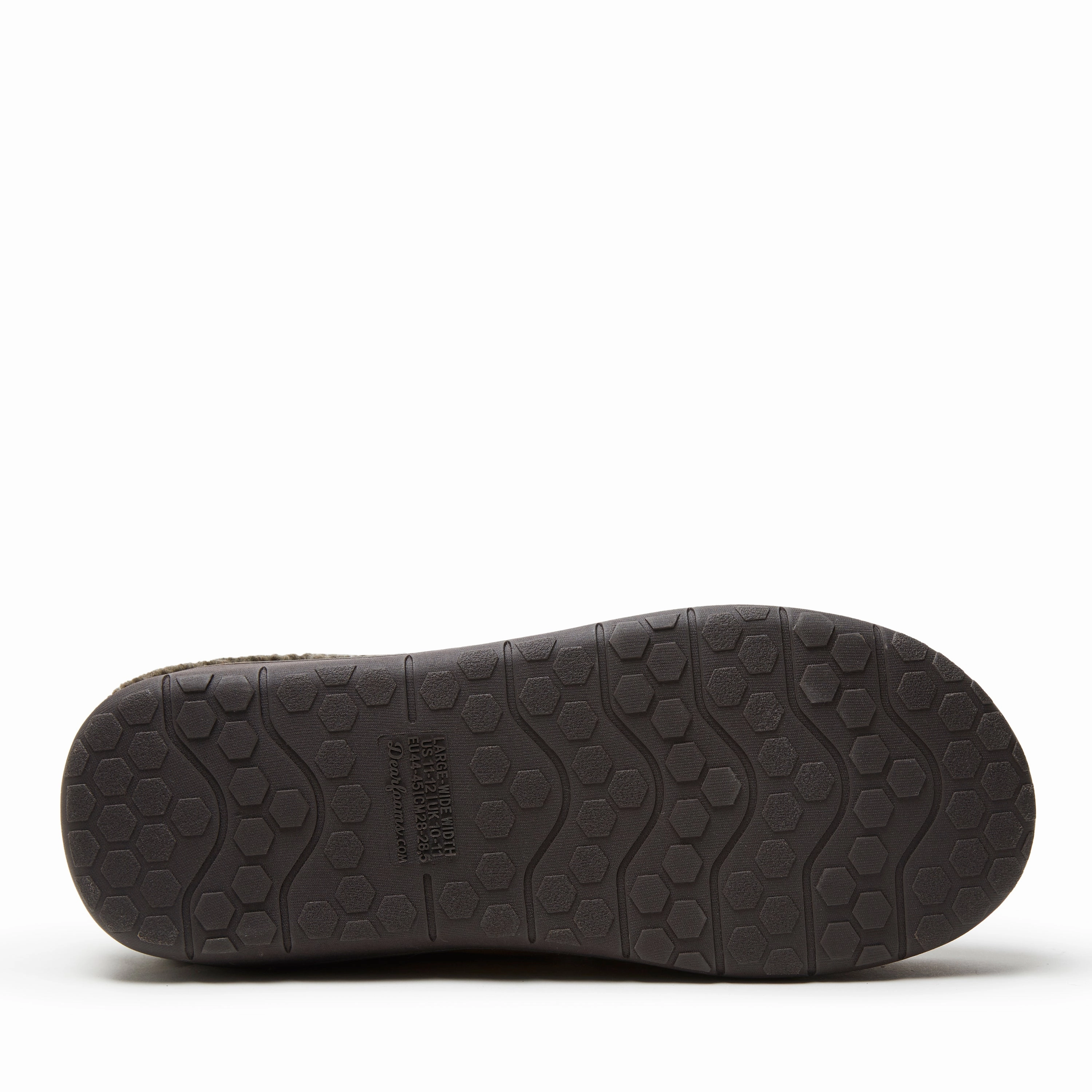Dearfoams Mens Brendan Microsuede Moc Toe Clog with Whipstitch