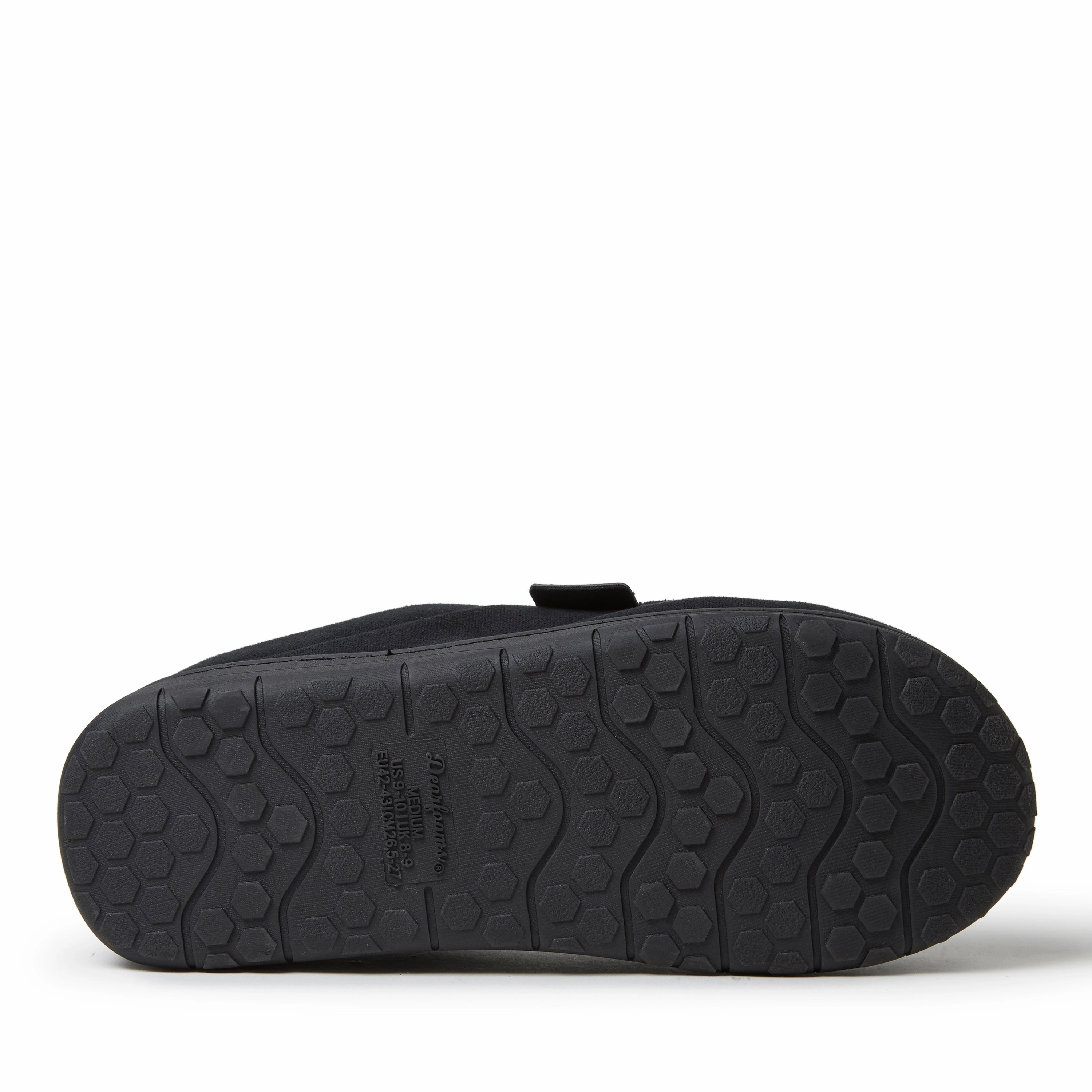 Dearfoams Mens Brendan Perforated Microsuede Moc Toe Clog