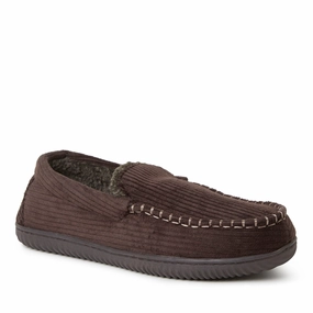 Dearfoams Mens Niles Cord Moc Mens Slippers clearance sale