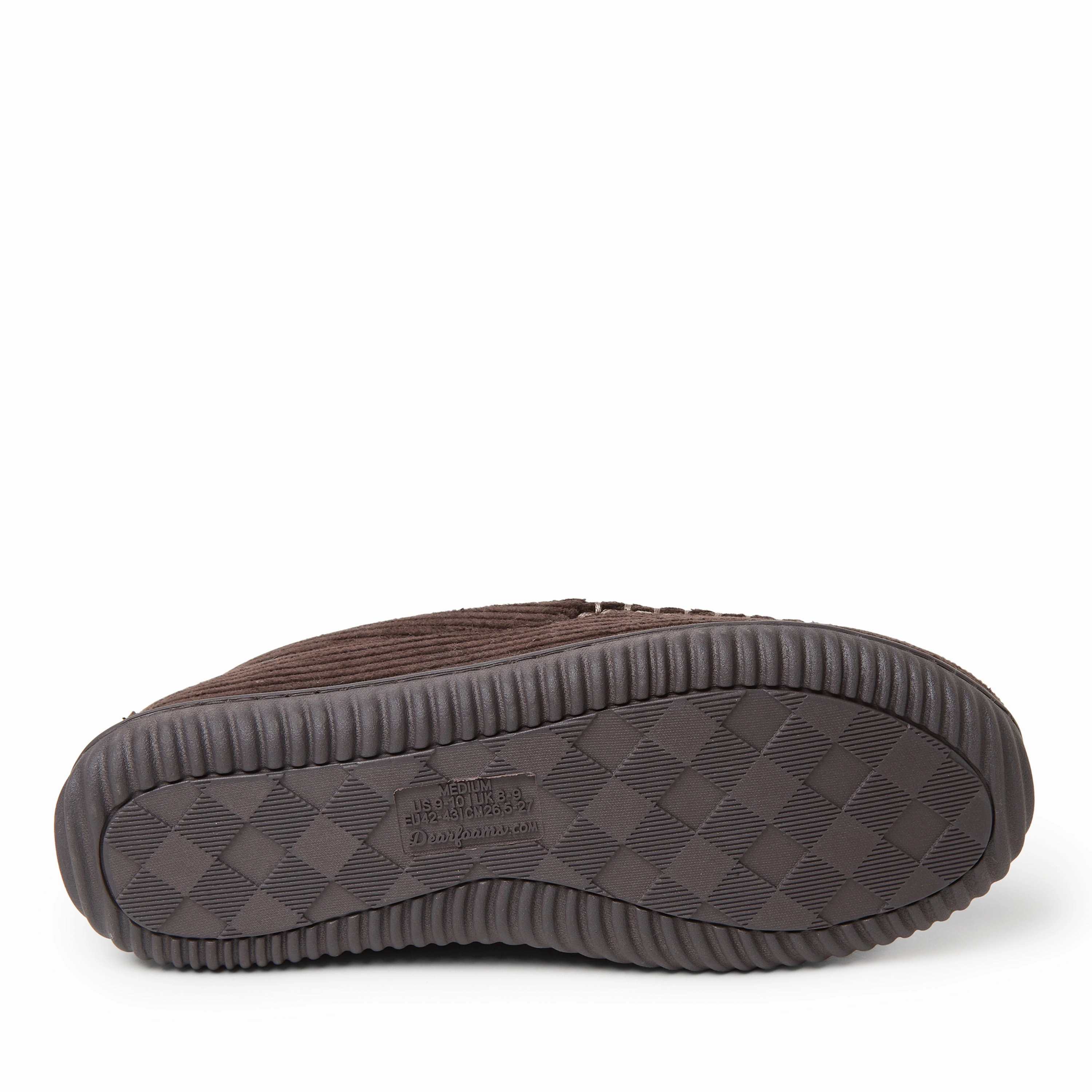 Dearfoams Mens Niles Cord Moc