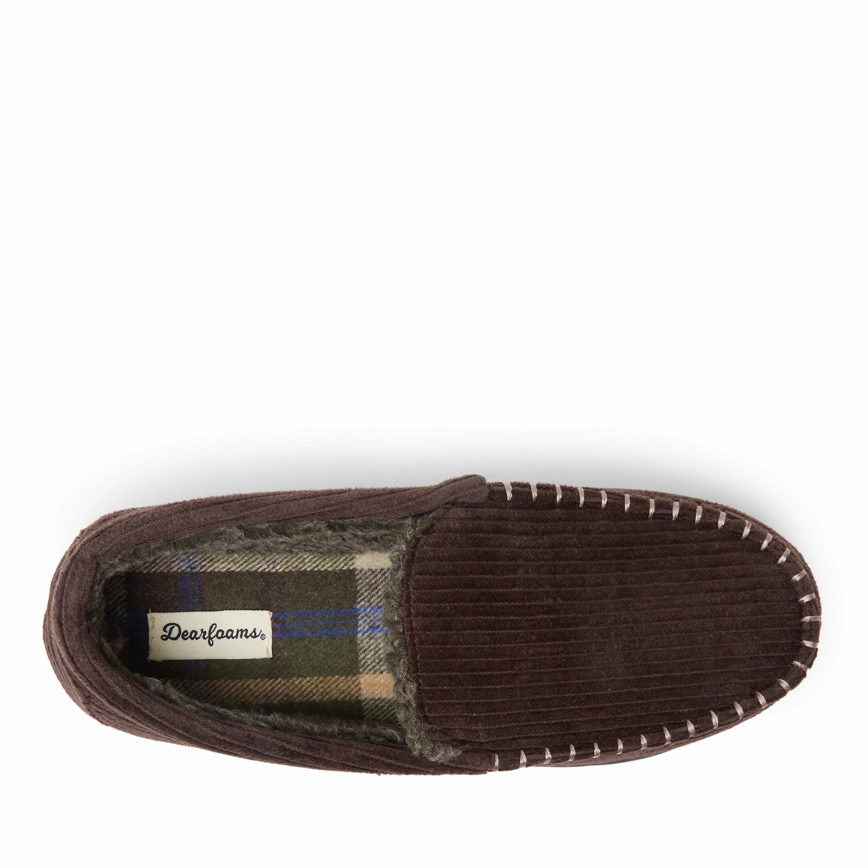 Dearfoams Mens Niles Cord Moc