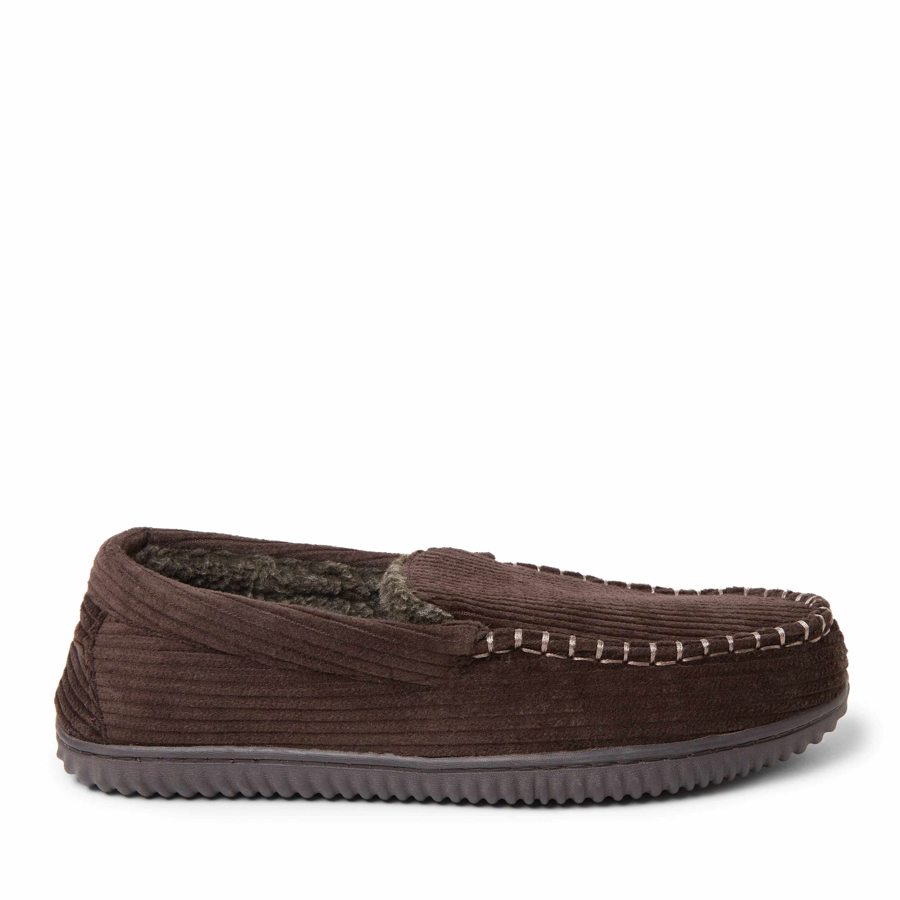 Dearfoams Mens Niles Cord Moc