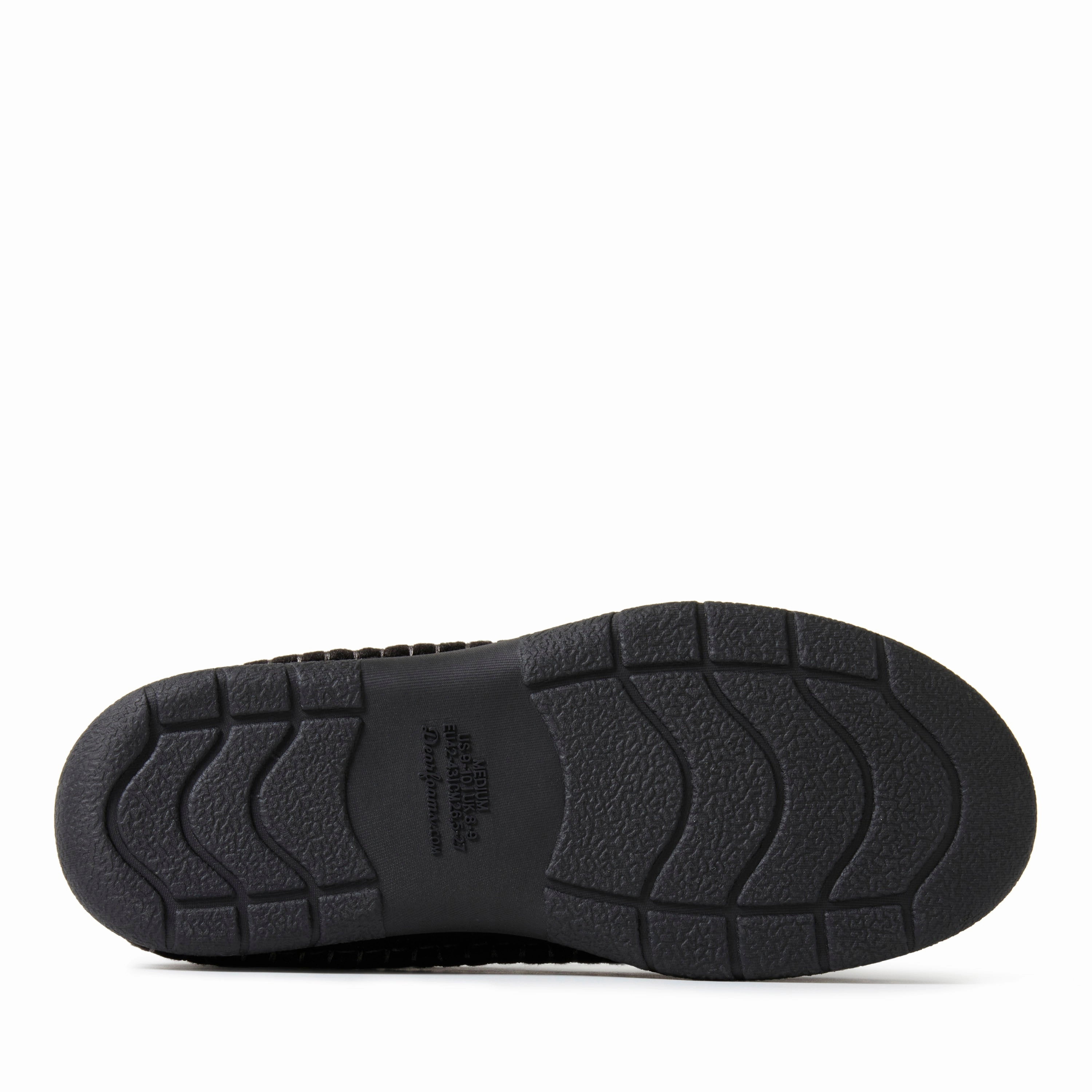 Dearfoams Mens Thompson Wool Blend Clog w/ Whipstitch