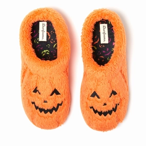 Dearfoams Unisex Jack-O-Lantern Clog Slipper Cozy Womens Slippers discount