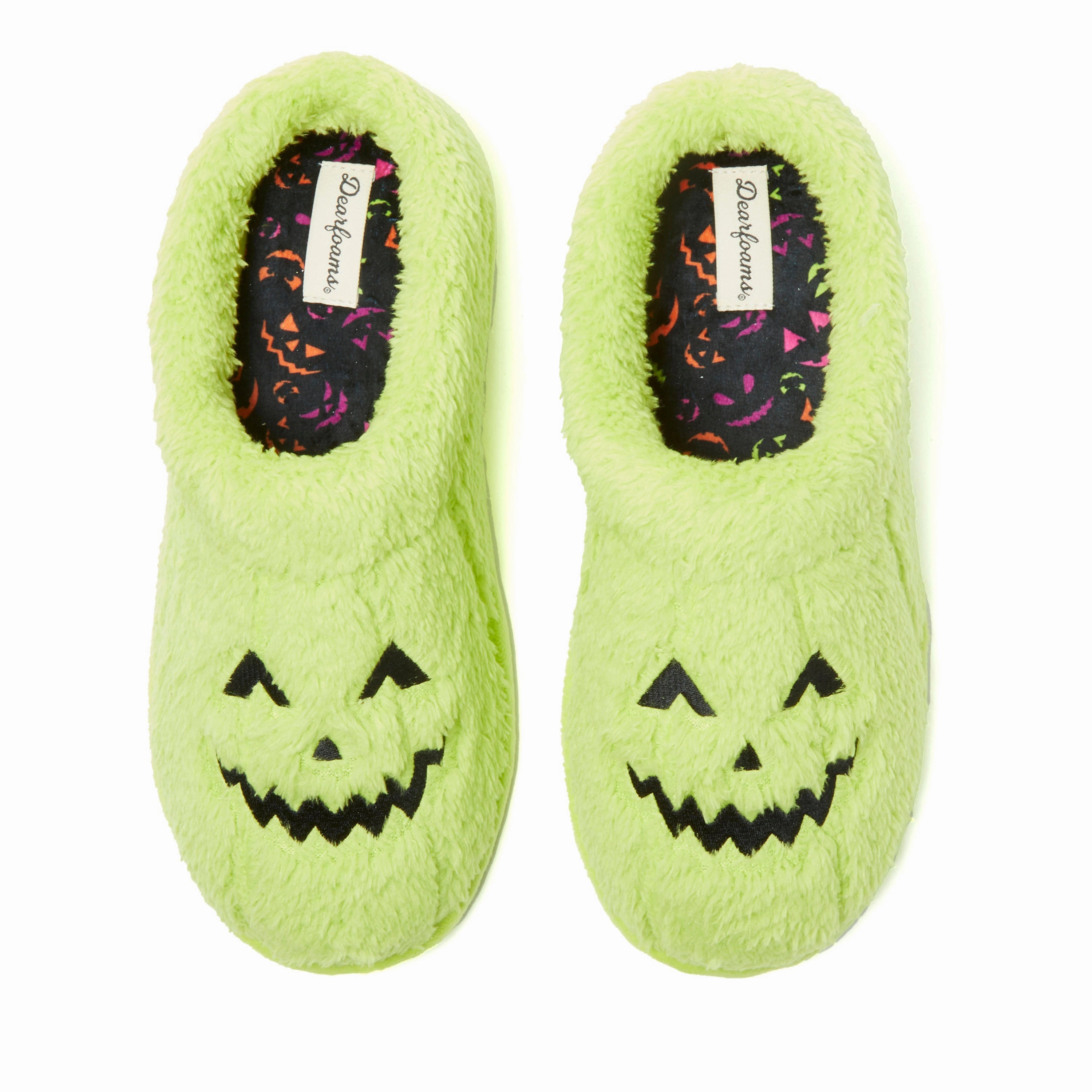 Dearfoams Unisex Jack-O-Lantern Clog Slipper